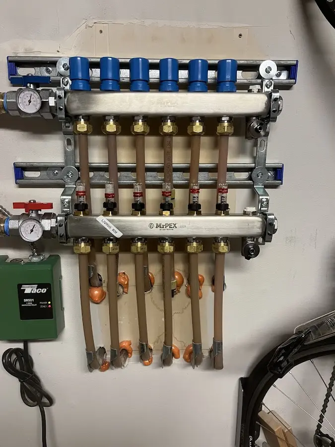 Plumber performing Leak Detection at a residential property in Charleston